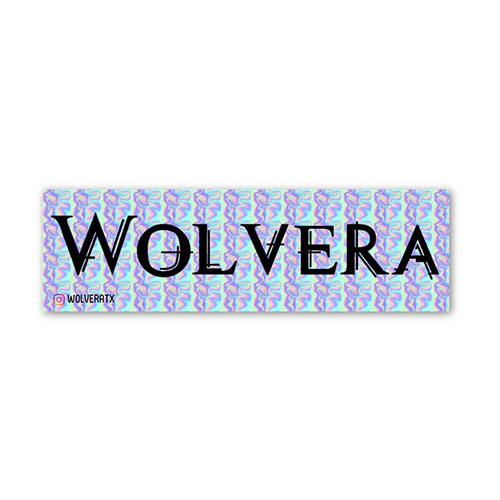 Wolvera Holographic Sticker